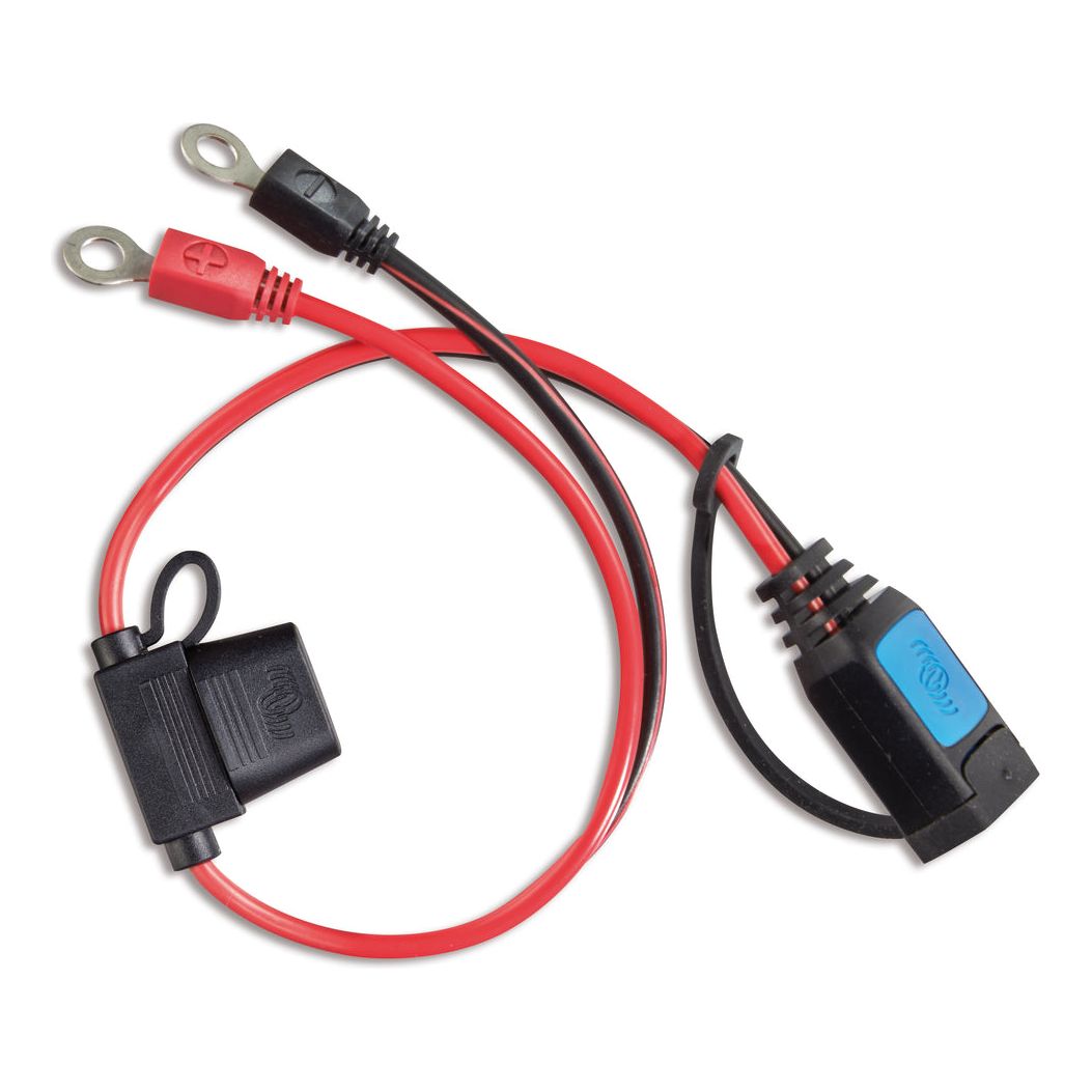 Eyelet connector with fuse